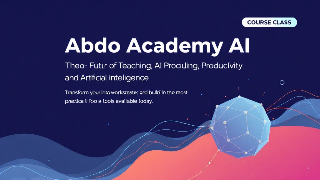 Abdo Academy AI: The Future of Teaching, Productivity & Artificial Intelligence