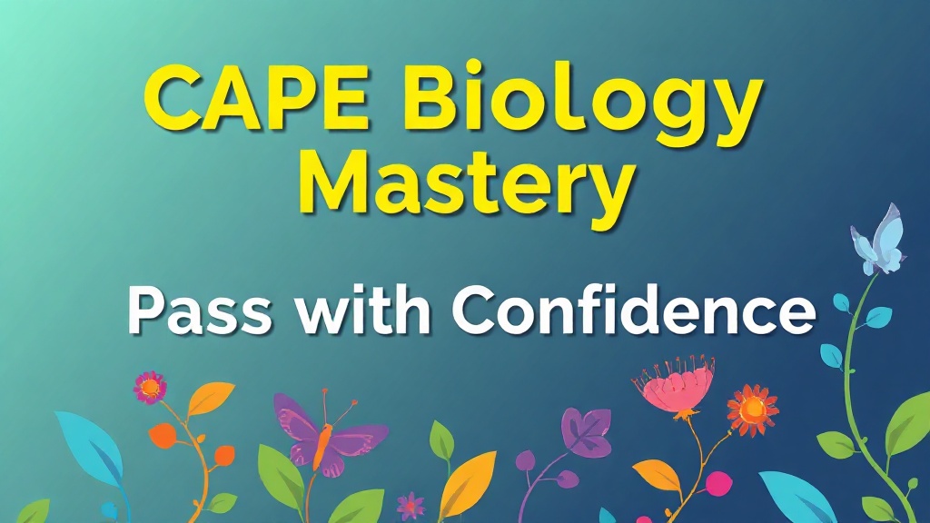 CAPE Biology Mastery: Pass with Confidence