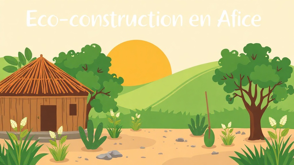 Éco-Construction en Afrique : Bâtir Durable avec les Ressources Locales