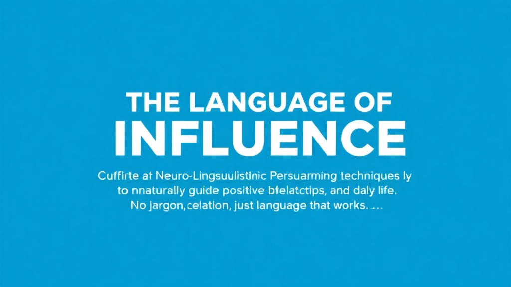 The Language of Influence: NLP Persuasion Skills for Coaches & Everyday Life