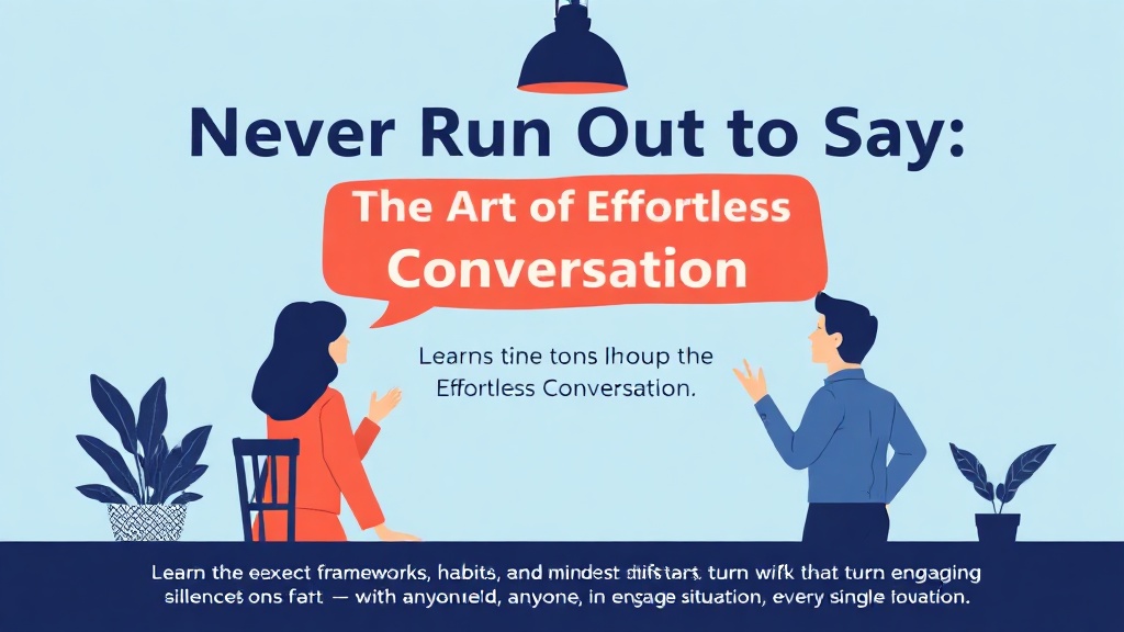 Never Run Out of Things to Say: The Art of Effortless Conversation