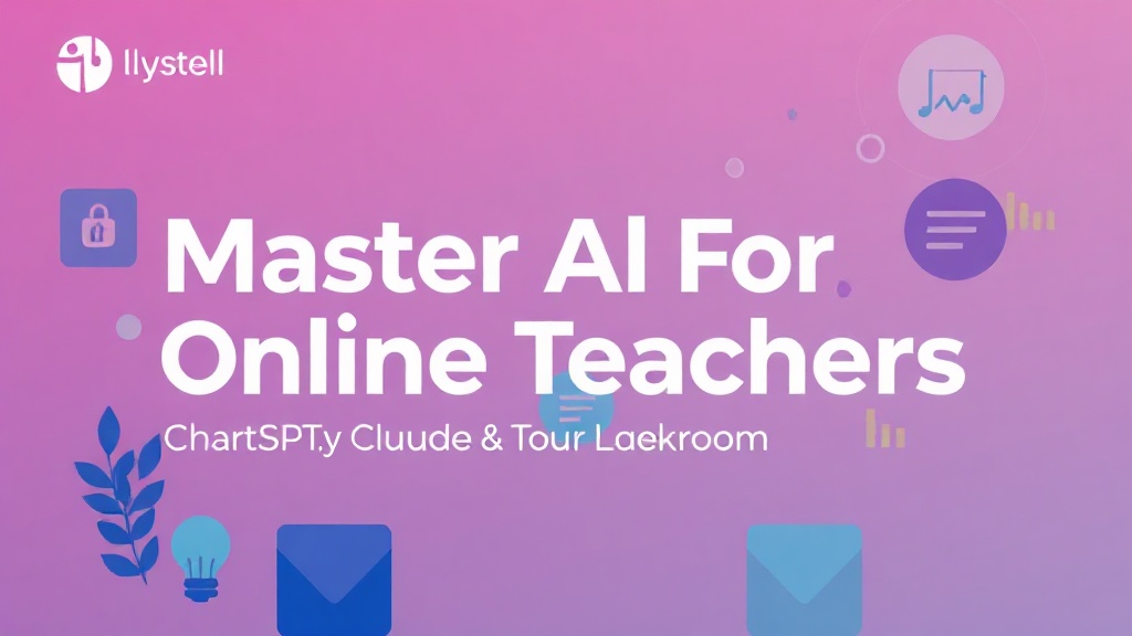 Master AI for Online Teachers: ChatGPT, Claude & Canva to Transform Your Classroom