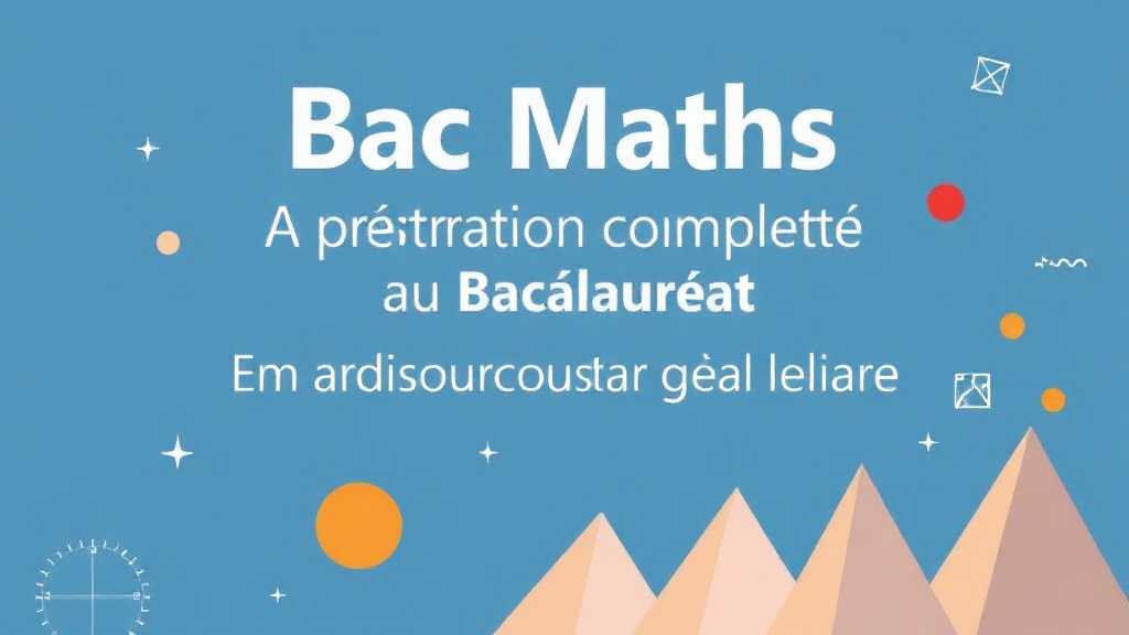 Bac Maths : Préparation Complète au Baccalauréat