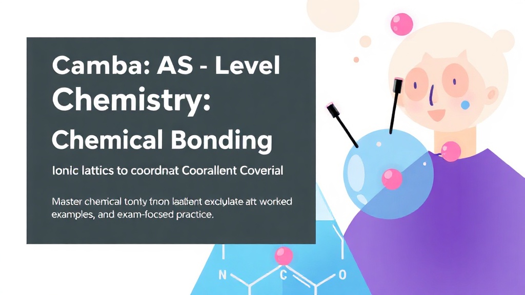 Cambridge AS Level Chemistry: Chemical Bonding — Ionic, Covalent & Coordinate Covalent