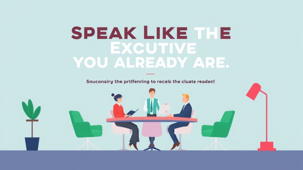 Speak Like the Executive You Already Are
