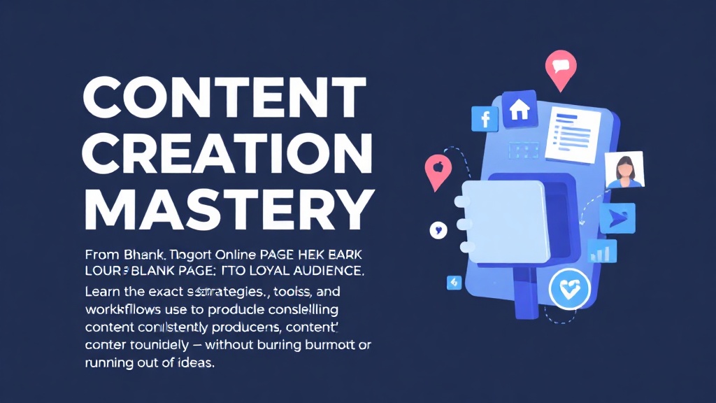 Content Creation Mastery: From Blank Page to Loyal Audience