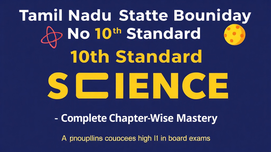 Tamil Nadu State Board 10th Standard Science – Complete Chapter-Wise Mastery
