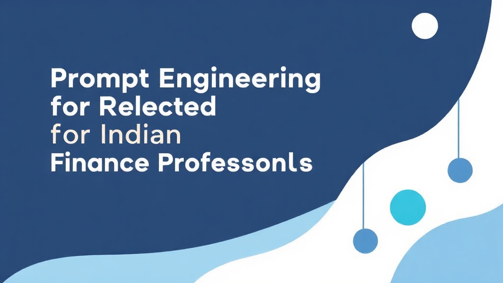 Prompt Engineering for Indian Finance Professionals