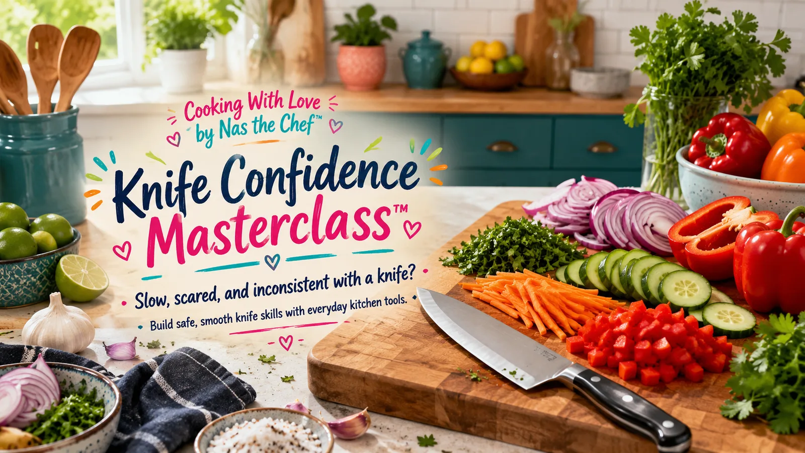 Knife Confidence Masterclass™ by Nas the Chef