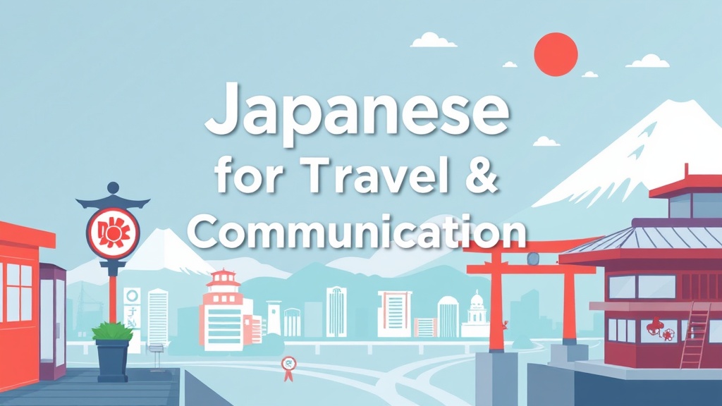 Japanese for Travel & Communication