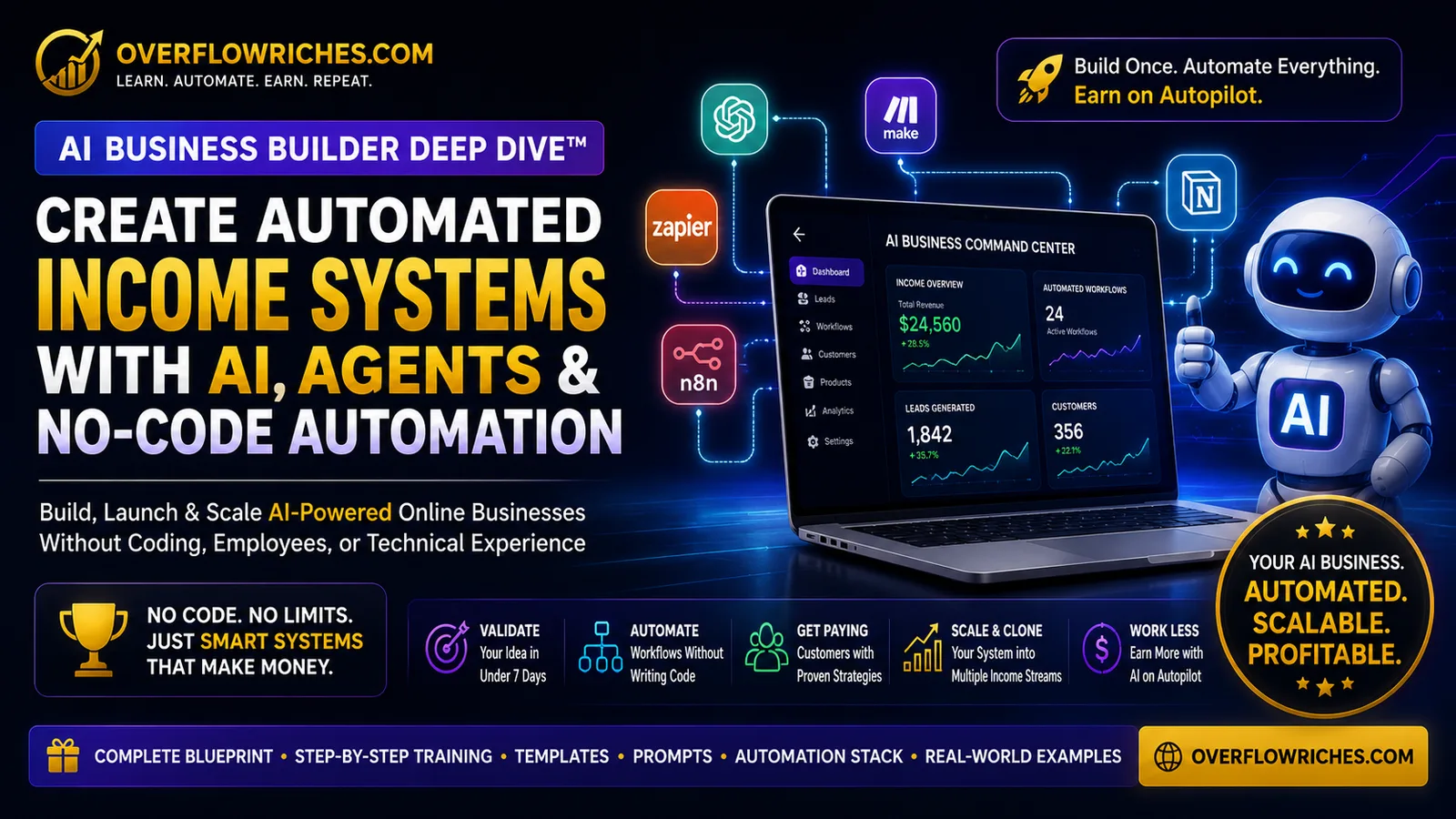 AI Business Builder™: Create Automated Income Systems with AI, Agents & No-Code Automation